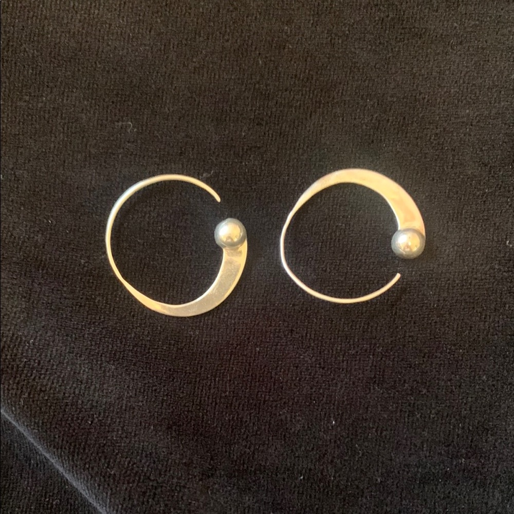 Elegant Silver Hoop Earrings